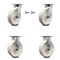 Service Caster 8 Inch Kingpinless Nylon Wheel Caster Swivel Locks 2 Rigid, 2PK SCC-KP30S820-NYR-BSL-2-R-2 - alternate 4